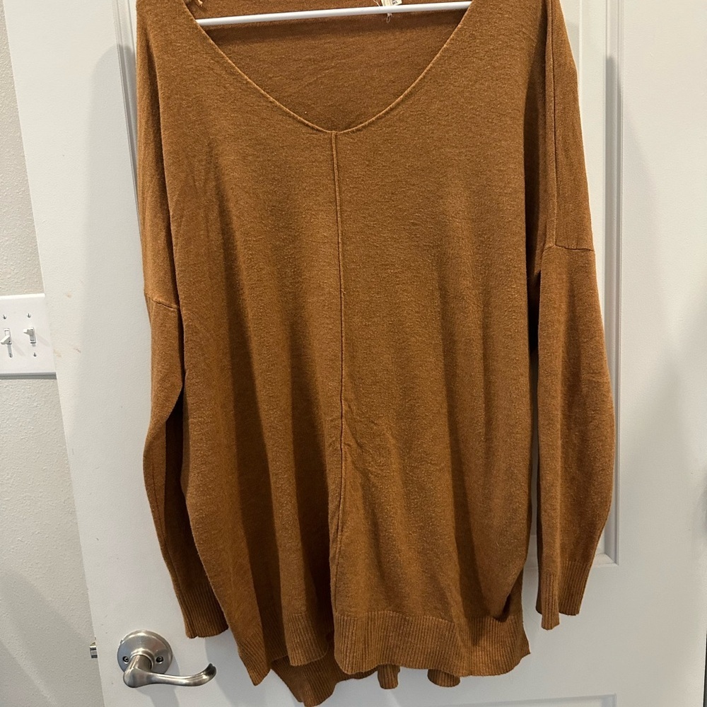 Women's Oversized Brown Sweater